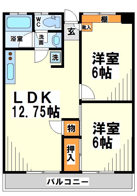 サンハイツ国領    間取り図