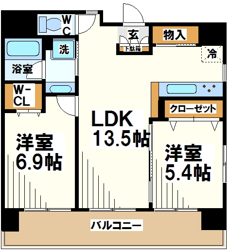 パトゥー調布   間取り