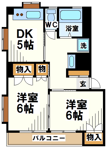 コーポジミー  間取り