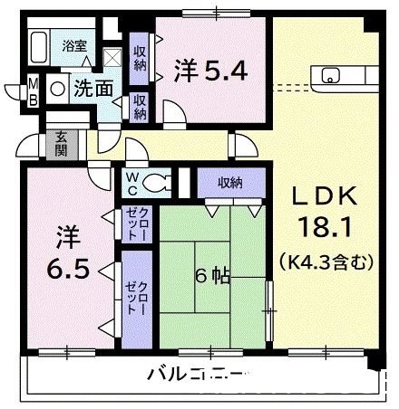 ベルヴェデーレ調布   間取り