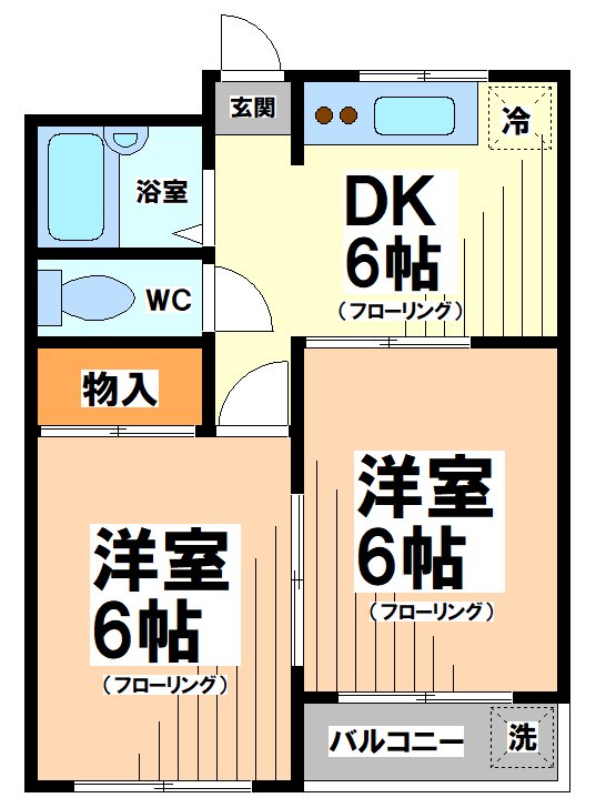 三鷹台パークハイツ  間取り