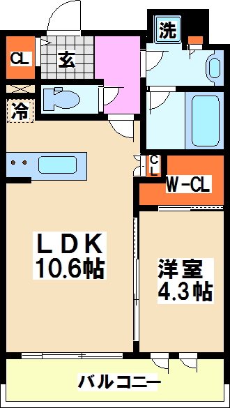 コンフォリア笹塚 間取り図