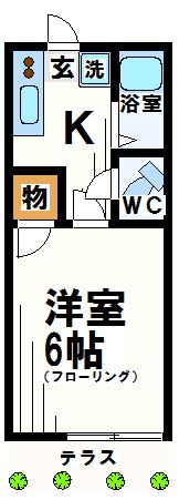 人形荘 【電気通信大学事前予約可能物件】 間取り