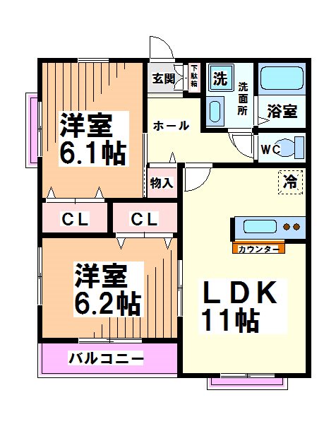 ボヌールⅡ 間取り