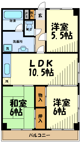 シャルム西山    間取り