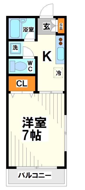 コーポソアラ【東京外国語大学受験生事前予約可能物件】 間取り