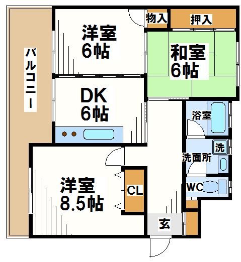 パークサイド野川【当社管理物件】 間取り