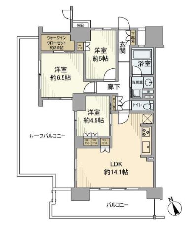 シティテラス多摩川 間取り