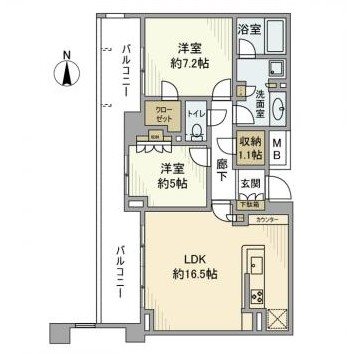 パークコート渋谷大山町ザプラネ清邸 間取り