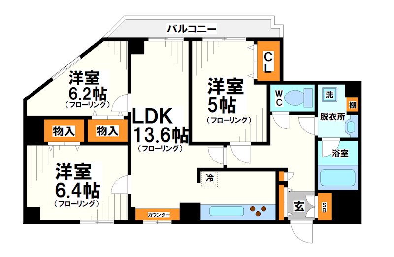 グランドール調布【当店限定物件】 間取り