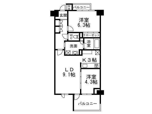 H-スクエア吉祥寺南町 間取り