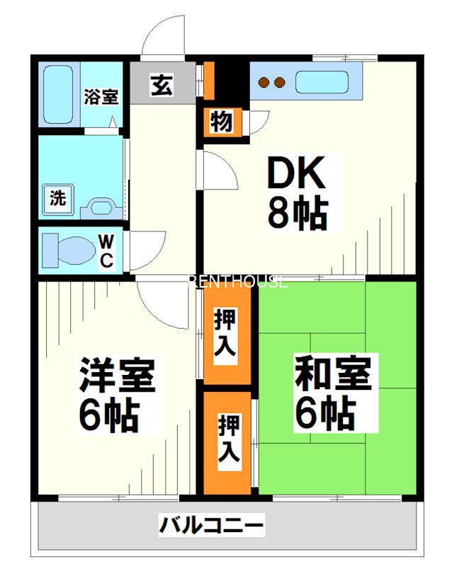 プラザ西調布   間取り