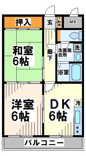 東府中マンション  間取り