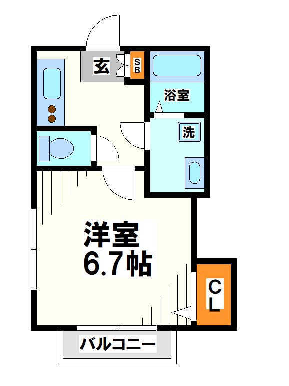 アピーズＳ  間取り