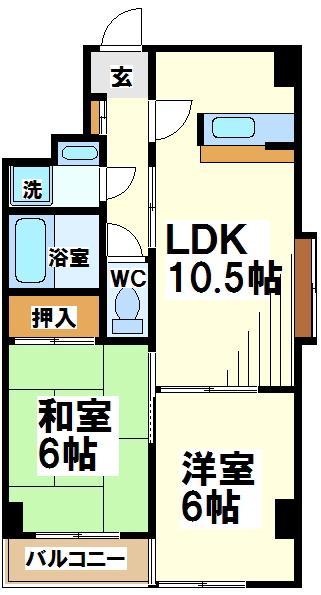 ロワイヤルＯＴ調布  間取り