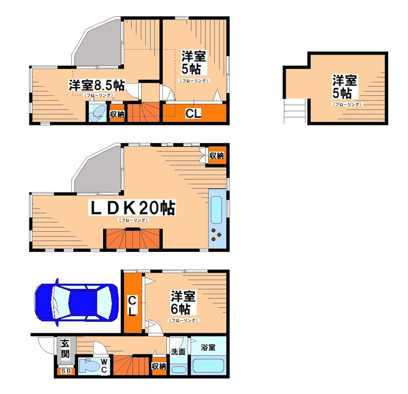 初台２丁目貸家 間取り図