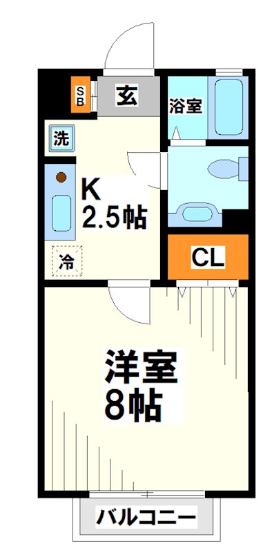 クレールエスパース 間取り図