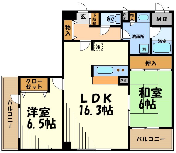 アクシス調布  間取り