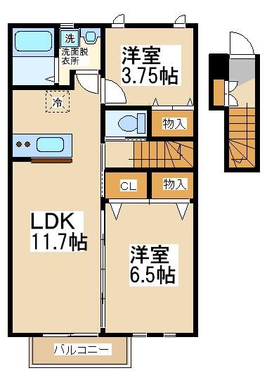 カーサフレスコ　ー当社管理物件ー  間取り