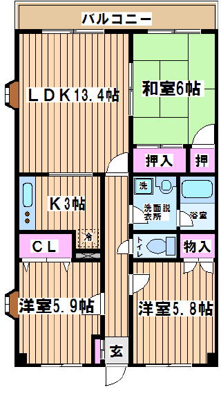 ルミエールⅡ  間取り