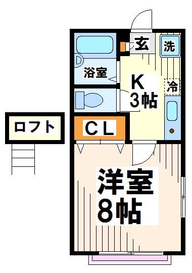 レジェンド若松II  【東京外国語大学受験生事前予約可能物件】 間取り
