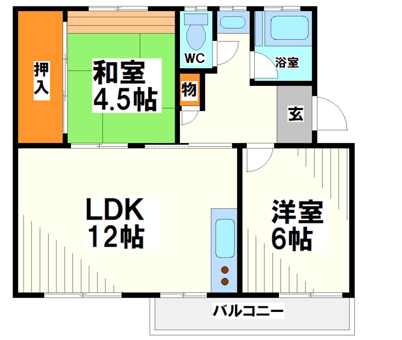 車返団地1街区3号棟  間取り