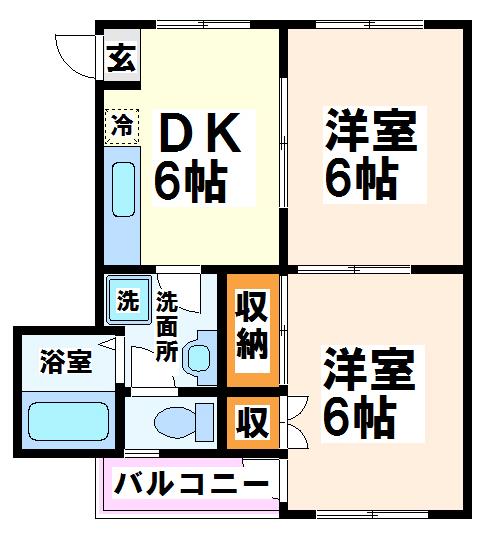 バーダント府中 　弊社管理物件 間取り図