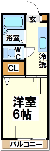 シティパル【東京外国語大学＆電気通信大学受験生事前予約可能物件】 間取り図