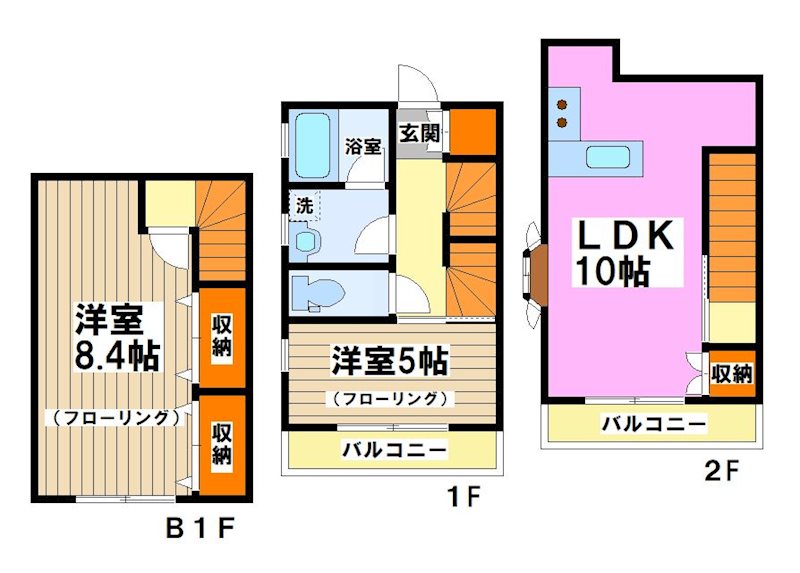 高橋邸テラスハウス 間取り