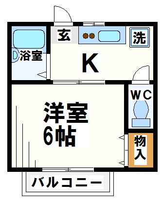 寿木佐コーポ   間取り