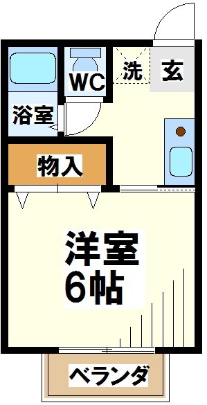 第2ハイアール調布【電気通信大学受験生事前予約可能物件】  間取り