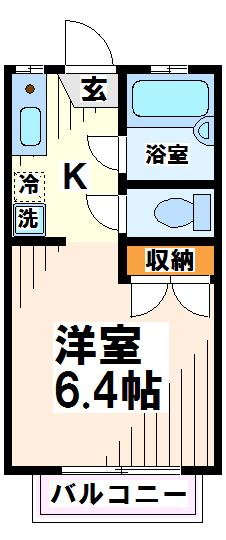 グレンアミニティⅠ 　 【東京外国語大学受験生事前予約可能物件】 間取り