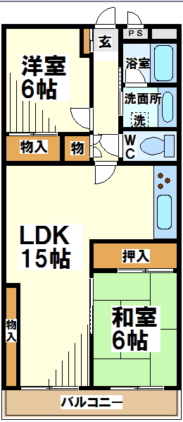 アイビハイツ調布  間取り