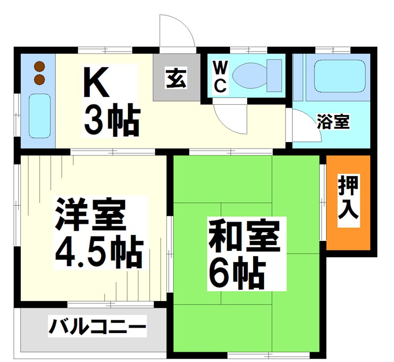 キク荘   間取り