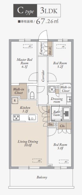 KDXレジデンス武蔵境Ⅱ 間取り