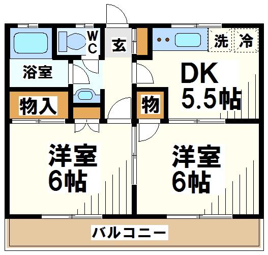 金広第一コーポ  間取り
