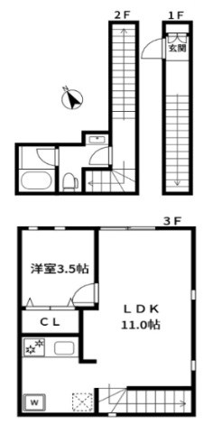 アリュイッテ西荻窪 間取り