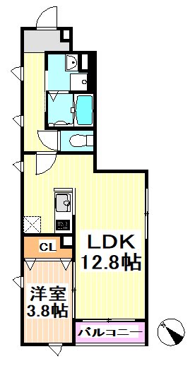 メゾンドアッシュ 間取り図
