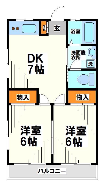 シオダハイツ【当社管理物件】  間取り