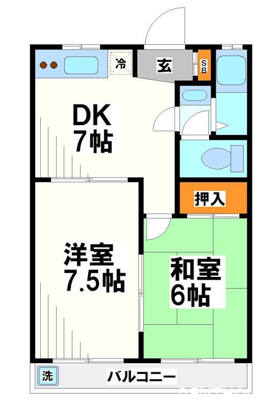 第２寿々盛マンション  間取り