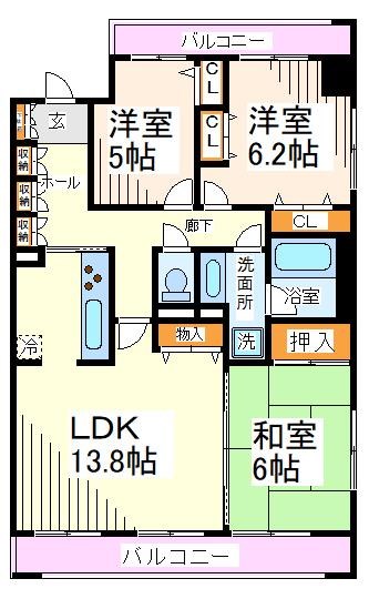 ルーエハイム府中  間取り