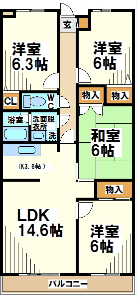 ロイヤルパレス  間取り