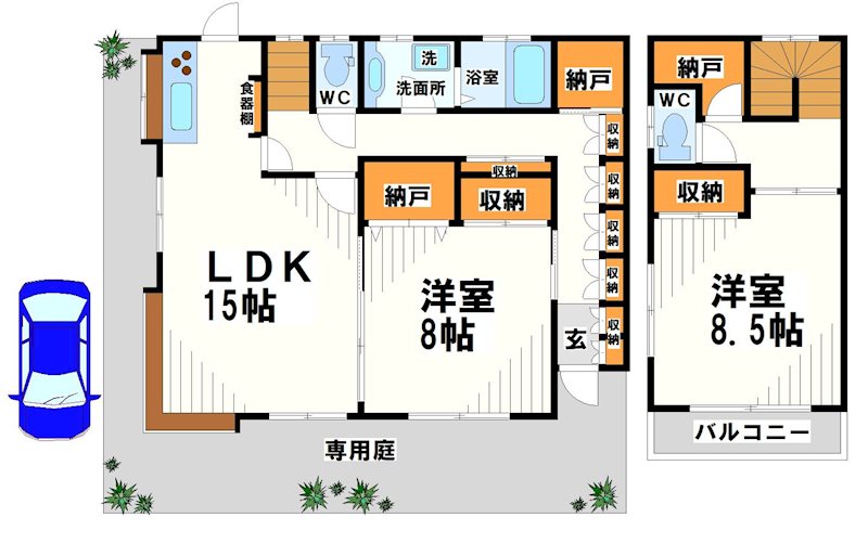 メゾンベル   間取り