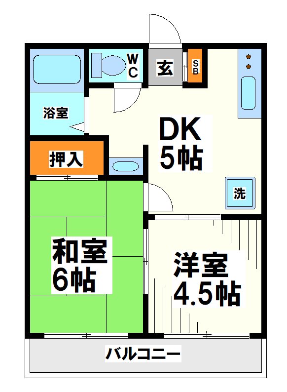 フローラル調布    間取り図