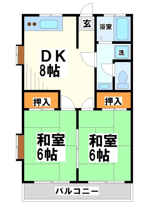 カネマツハイツⅡ 間取り