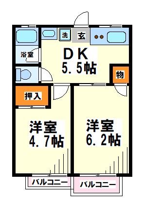 シティハイムトキコ  間取り