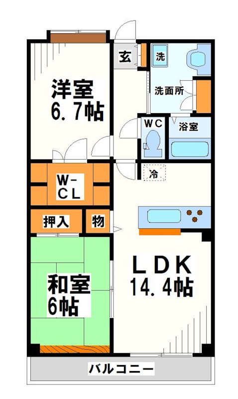 ロンディネ調布  間取り