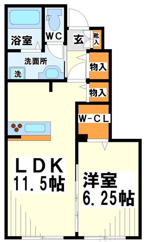 シャテニエ調布    間取り