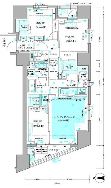 ディームス方南町  間取り