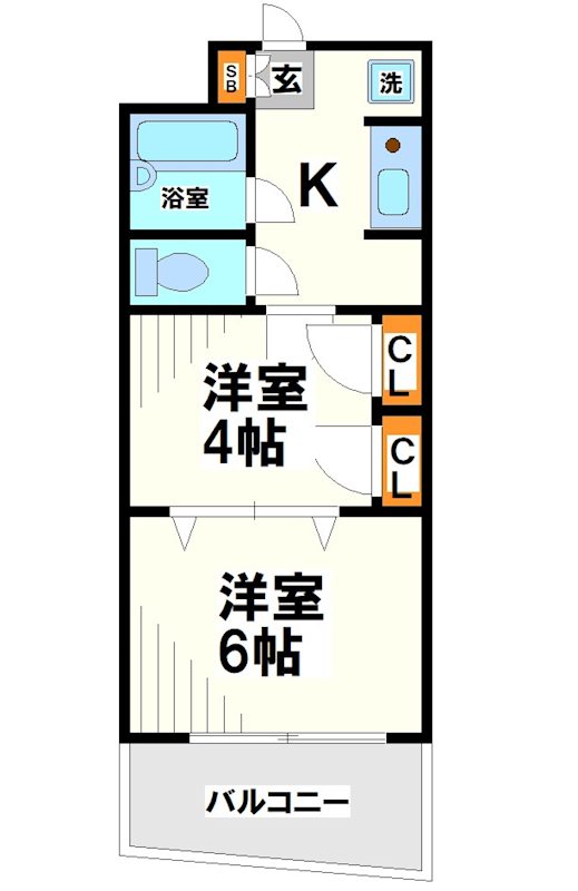 シャンブルPK    間取り